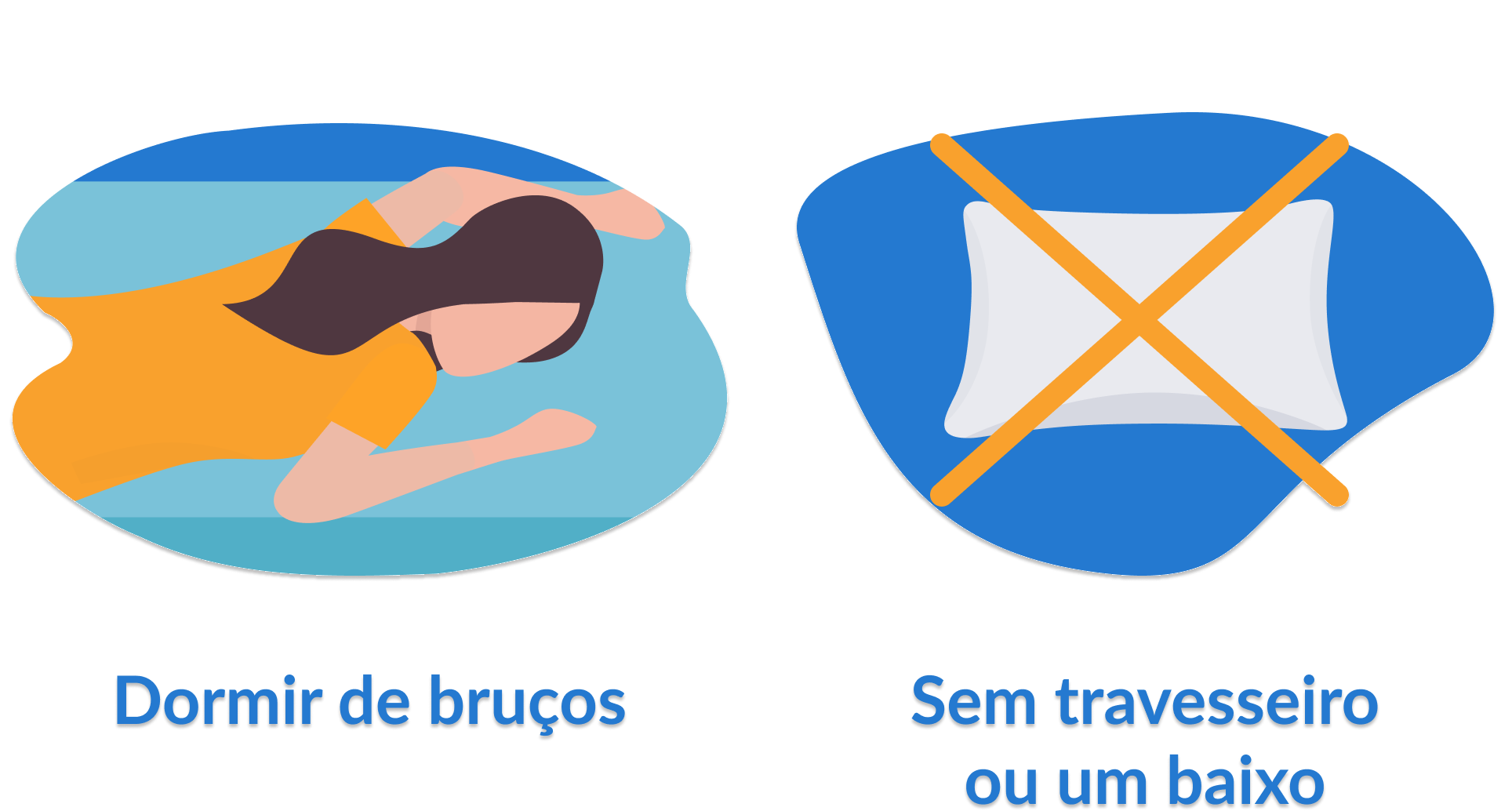 dormir de bruços sem travesseiro